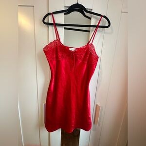 Vintage Red Slip Dress